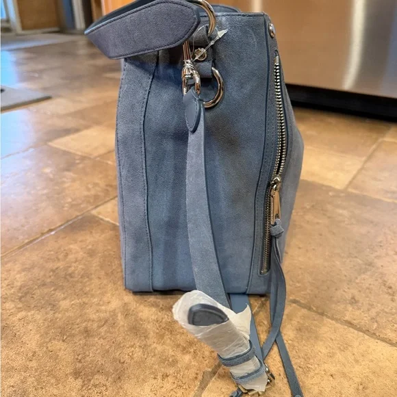 Rebecca Minkoff Blue suedeLeather hobo Bag